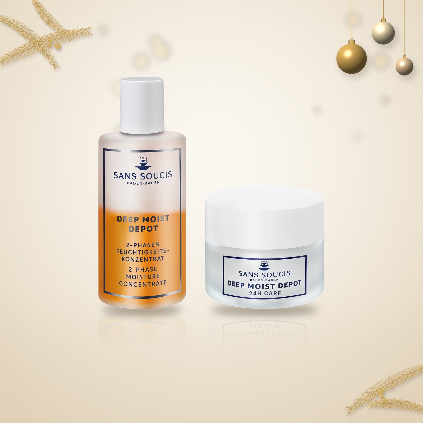 Sans Soucis Deep Moist Depot Julset – 2-Phase Concentrate och 24h Care