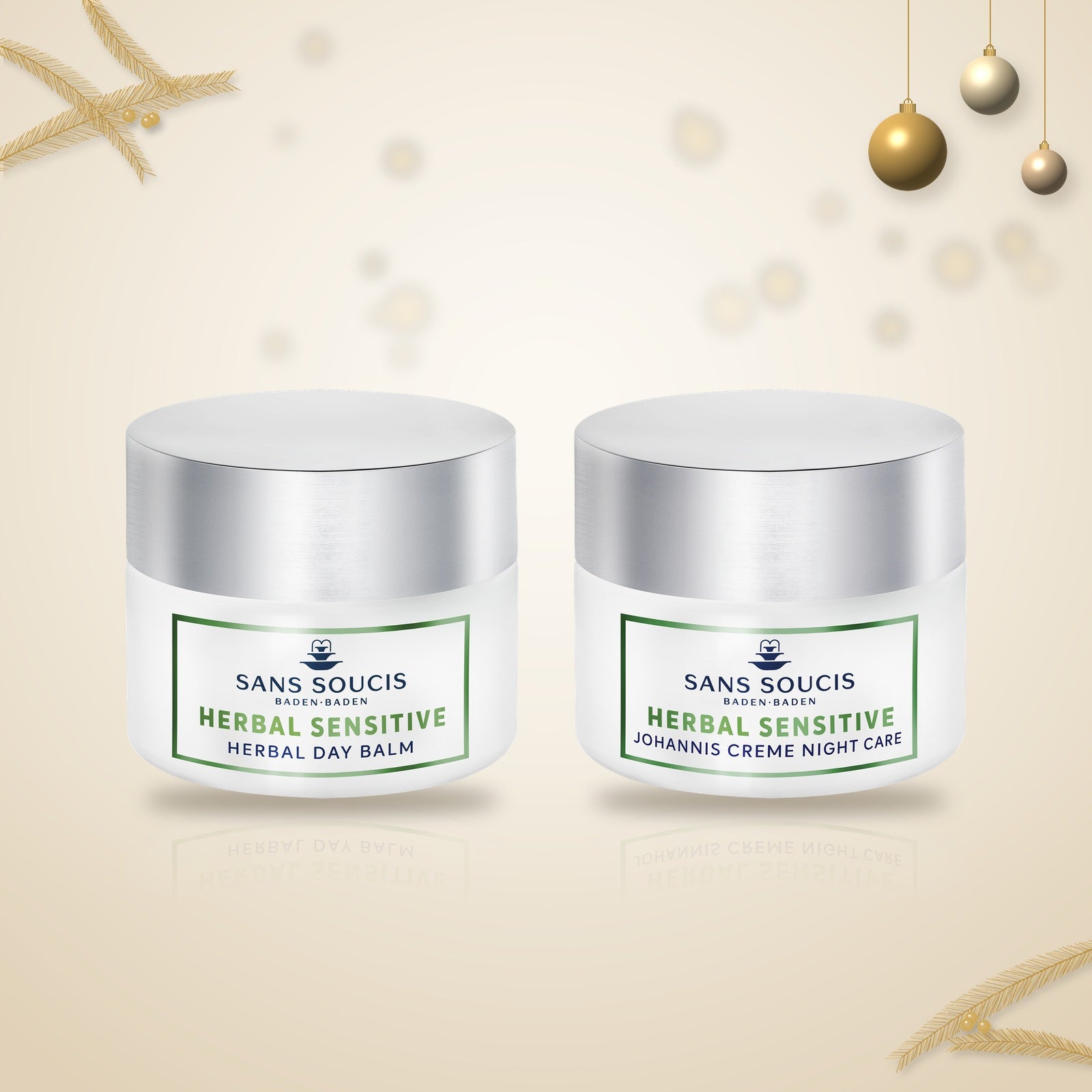 Sans Soucis Herbal Sensitive Julset – Herbal Day Balm och Johannis Creme Night Care